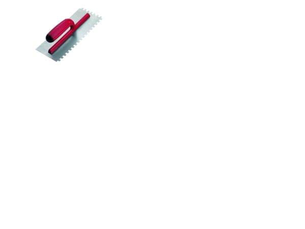RUBI Steel notched trowel 28cm 8 x 8mm (25905)