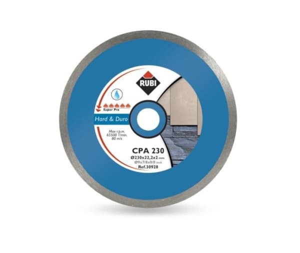 RUBI CPA DIAMOND BLADE FOR HARD MATERIALS 200 x 25,4mm SUPERPRO