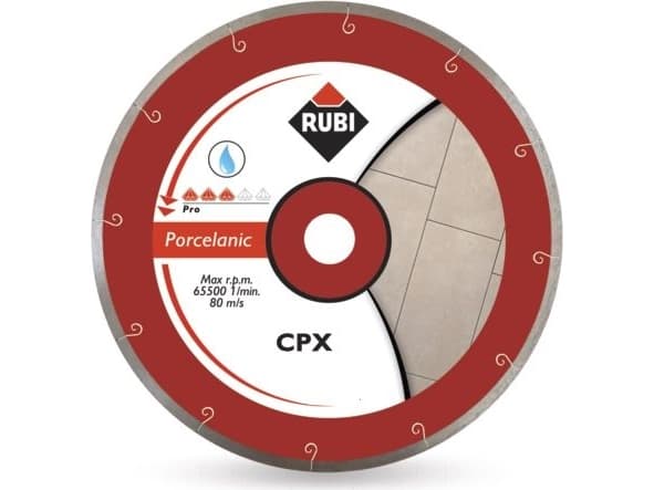 RUBI CPX DIAMOND BLADE 250 x 25,4mm PRO FOR PORCELAIN STONEWARE