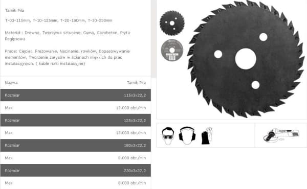 Tarpol TARPOL TARGET - SAW FI = 115mm T-00 T00 T-00 T00