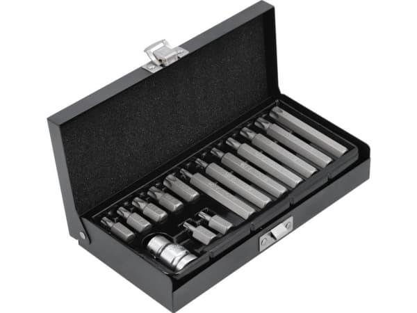 Yato YT-0417, 14 styck, Torx, T20, T25, T30, T40, T45, T50, T55, 9.5 mm, Stål, 25,4 / 2 mm (1 / 2")