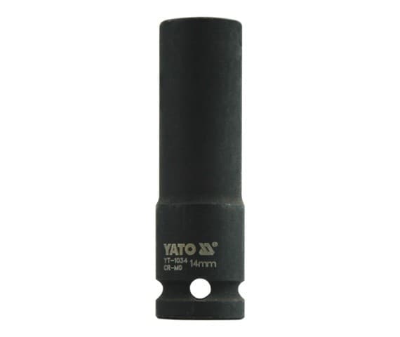 Yato 6-kärkiset 1/2" 14mm pitkät iskupistorasiat (YT-1034)