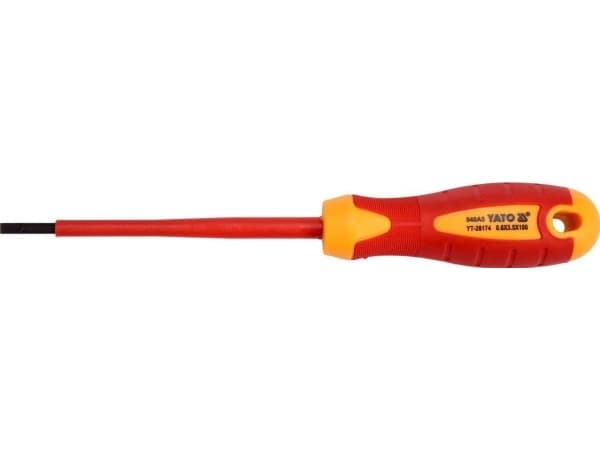 Yato insulated flat screwdriver 3.5 * 100mm (YT-28174)