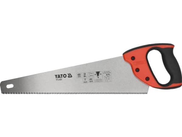 Yato YT-3101, Halkaisusaha, Puu, Hiiliteräs, Termoplastinen kumi (TPR), ABS-synteettinen, Ruostumaton teräs, Musta, Punainen