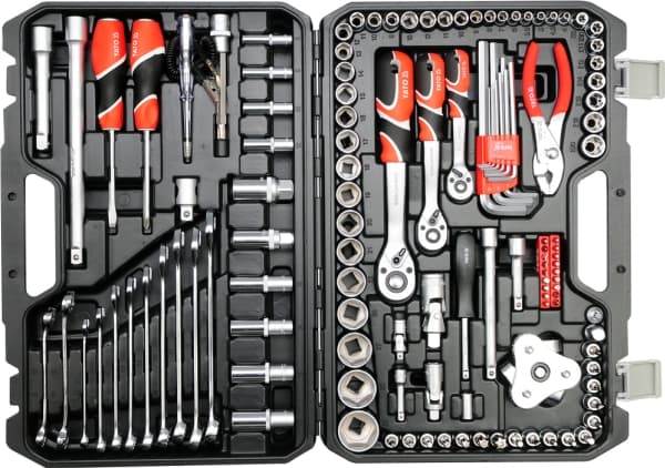 YATO VERKTØY 126 stk. 1/2" / 3/8" / 1/4" 38875