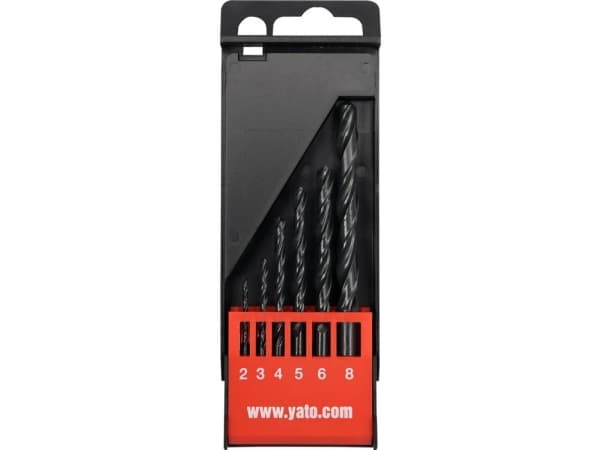 Yato YT-4460, Drill, Twist Betongbor, 8 mm, 117 mm, Støpejern, Ikke-jernholdig metall, Plast, Stål, 7,5 cm