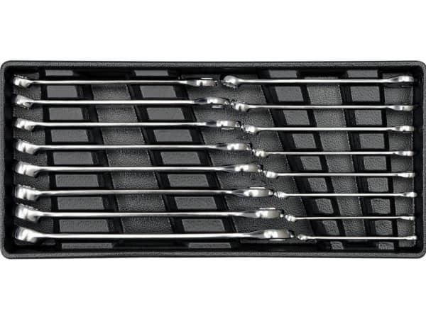 Yato YT-5531, 6,7,8,9,10,11,12,13,14,15,16,17,18,19,20,21 mm, Metallisk, Kromvanadiumstål, Satin, Kromfarget, Satin, 15°