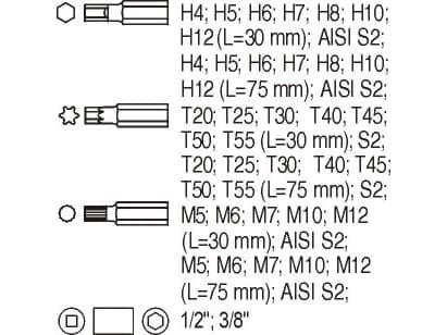 Yato YT-5538, 40 stk, Torx-ruuvi