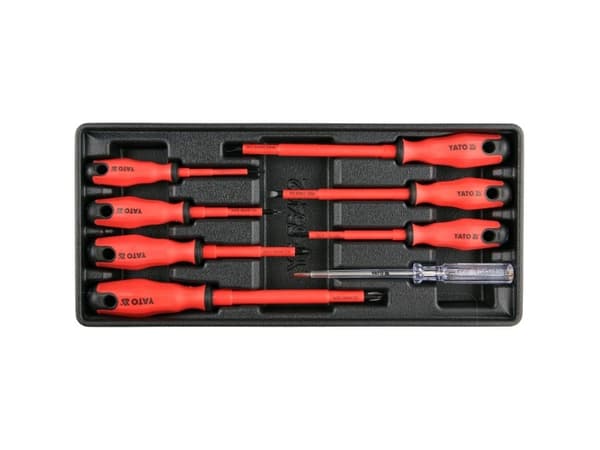 YATO ISOLERTE SKRUTREKKERS SET 8 stk. INNSLAG TIL SKAP YT-55462