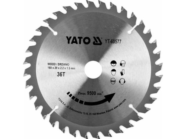 YATO CIRKELSÅG 160*36*20 60577