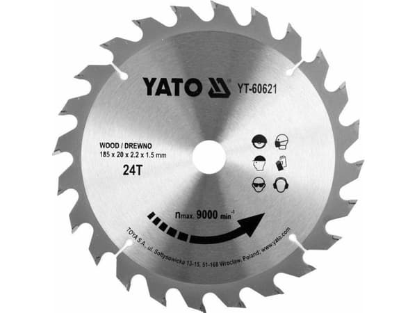 YATO CIRKELSÅG 185*24*20 60621