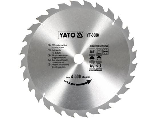 YATO SIRKELSAG WIDIA 350x30mm 28-TANN 6080