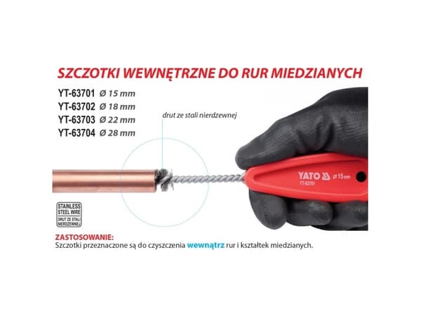 Yato YT-63701, Oransje, Polyvinylklorid (PVC), Rustfritt stål