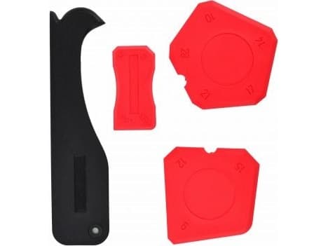 AWTools silikonspatel med kutter 4 deler (AW27701)
