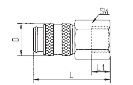 RECTUS 3/8" pikaliitin (11993)