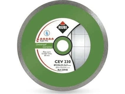 RUBI DIAMANTBLAD FOR KERAMISK CEV 200 x 25,4 mm SUPERPRO