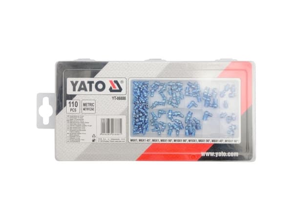 Yato smörjnipplar/metriska kalamiter 110st (YT-06888)
