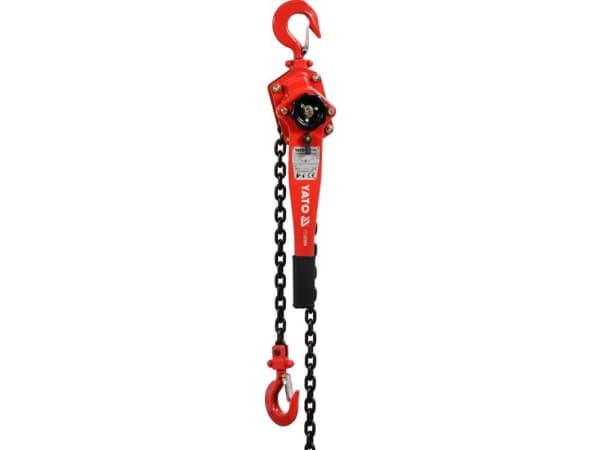 Yato YT-58964, Kedjehiss, 1500 kg, 1,5 m, 1,5 mm, Svart, Röd, 11,5 kg