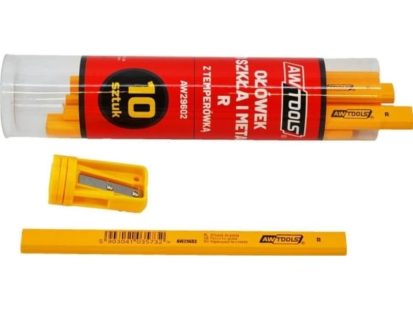 AW-Tools Awtools AWTOOLS BLYANT FOR GLASS OG METALL R Gul 10 STK AW29602