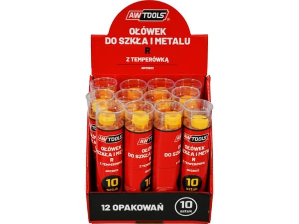 AW-Tools Awtools AWTOOLS BLYANT FOR GLASS OG METALL R Gul 10 STK AW29602