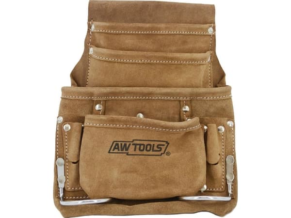 AWTools AWTOOLS TOOL POCKET 10-COMPARTMENT LEATHER AW30603