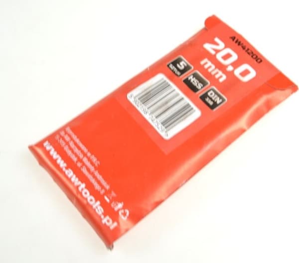 AWTOOLS HVIT METALLBOR 20,0mm / 5stk.