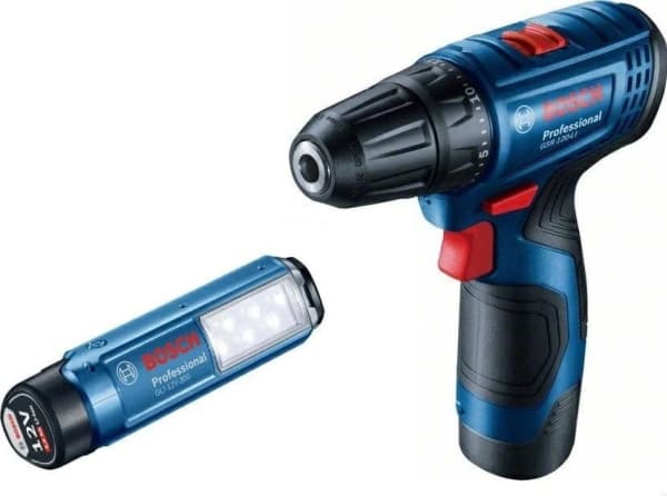BOSCH DRILLBOR 12V 30/14Nm 2x2,0Ah LI-ION KASSE GSR 120-LI + GLI 12V-300