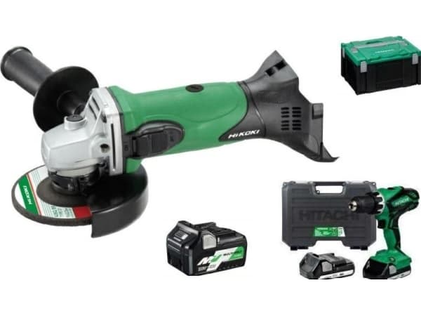 HIKOKI 18V WKRĘTARKA DS18DJL 2x1,5Ah +SZLIFIERKA G18DSL 115mm 1x5,0Ah + WALIZKA HSC3