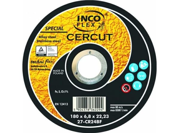Inco Flex METALL INCOFLEX SHIELD 125*1,0 CERCUT M413-125-1,0-22CR46