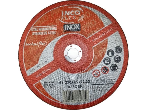 INCOFLEX INOX METAL TARGET 230 x 1,9 mm