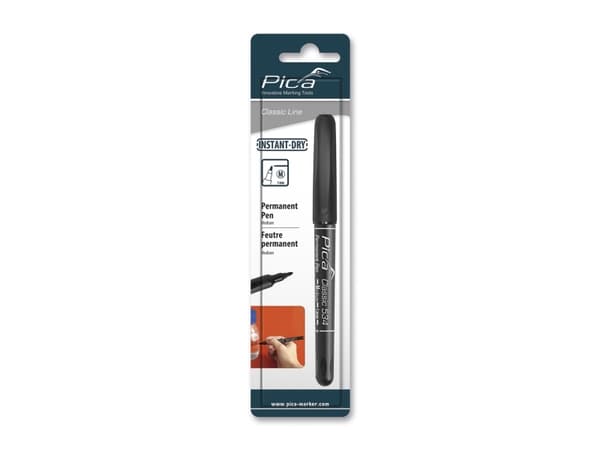 Pica pen classic 534 - Classic permanent marker INSTANT-DRY 1mm rund spids sort