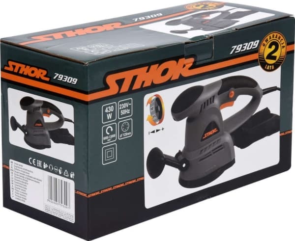 STHOR Eksentrisk SLIPER 125mm 430W 79309