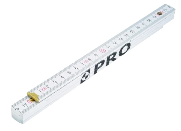PRO Wooden folding rule without fittings with 2m protractor, type B7 (3-01-04-26-012)
