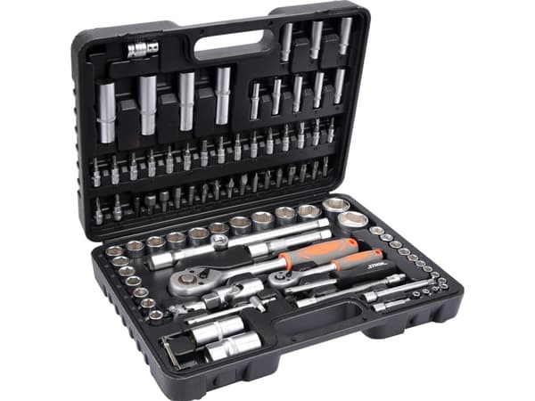 Sats med 94 skiftnycklar 1/2", 1/4" T58687 STHOR
