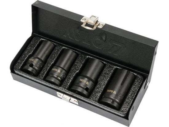 Yato YT-06030, Boltetrekker, Kull stål, Sort, 1,27 cm, 17, 18.5, 21.5, 26 mm, Sort