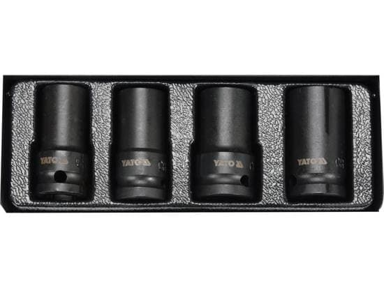 Yato YT-06030, Boltetrekker, Kull stål, Sort, 1,27 cm, 17, 18.5, 21.5, 26 mm, Sort