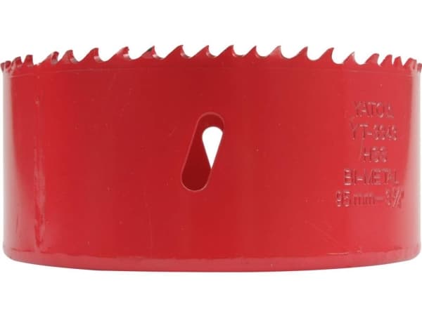 Yato YT-3333, Single/enkelt, Drill, Aluminium, Støpejern, Plast, Rustfritt stål, Tre, Rød, Bimetall, Høy-Hastighets Stål (HHS), 4-6