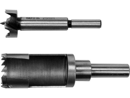 Yato YT-33832, Single/enkelt, Drill, Tre, Kull stål, Sylindrisk Skaft, 2,5 cm