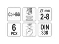 Miniatyrbild 3 av 5: Yato YT-41602, 6 styck