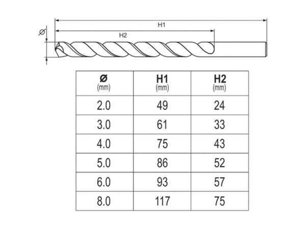 Yato YT-41602, 6 styck