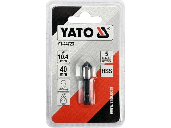 Yato YT-44723, Porakone, Senkkiporanterä, 1,04 cm, 40 mm, Laminaatti, metalli, puu, 45
