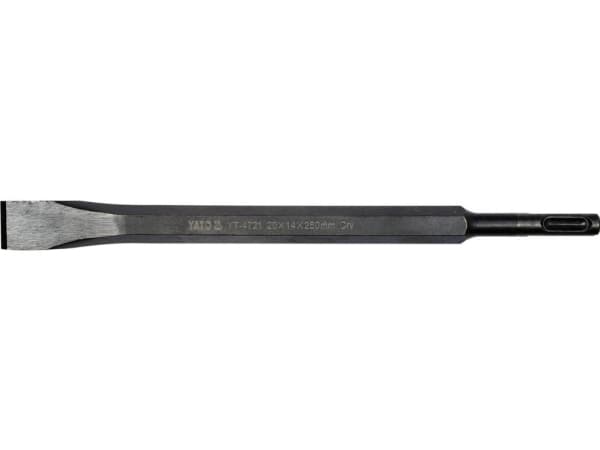Yato YT-4721, Murermejsel, Flad mejsel, Krom-vanadium-stål, Beton, 250 mm, 20 mm