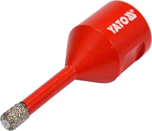 Yato YT-60441, Drill, Diamantdrillbor, 6 mm, Keramisk, Granitt, Stein, Kull stål, Rød