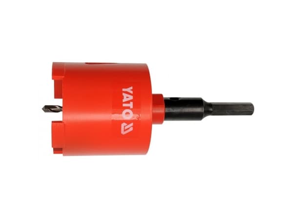 Yato YT-6046, Bor hullsag, Diamantdrillbor, 8,2 cm, Murstein, Keramisk, Betong, 8,5 cm, Sekskanttange