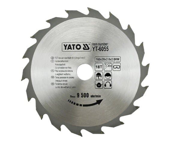 Yato puupiirisaha 160x20mm 18z YT-6055 YT-6055