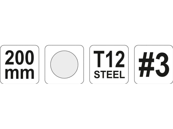 Yato metallinen pyöreä viila 200mm (YT-62359)