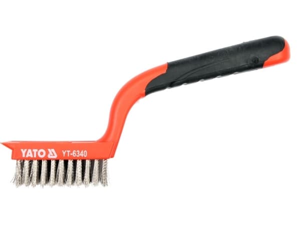 Yato YT-6340, Sort, Rød, Rustfritt stål, Polyvinylklorid (PVC), Gummi, Polyvinylklorid (PVC), Gummi, Stål, Metallarbeid, 180 mm