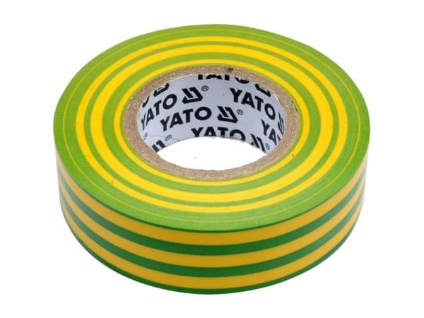 Yato YT-81655, grønn/gul, isolerende, polyvinylklorid (PVC), ripebestandig, kjemisk motstandsdyktig, korrosjonsbestandig, brannsikker, EN60454-3-1-1/
