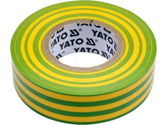 Yato YT-81655, grønn/gul, isolerende, polyvinylklorid (PVC), ripebestandig, kjemisk motstandsdyktig, korrosjonsbestandig, brannsikker, EN60454-3-1-1/