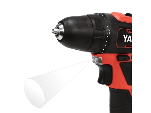 Yato YT-82901, Elektrisk skrutrekker, Pistolhåndtak, Sort, Rød, Overbelastning, IP20, 1300 RPM